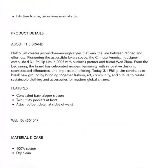 3.1 Phillip Lim Utility Side Belted Shorts US6 - Picture 6 of 9